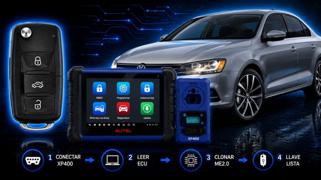 48MQB  Jetta 2017  programar llave con modo servicio y truco