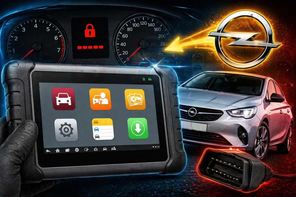 Extracción de pin code en vehículos Corsa o Opel con maxicheck mx808