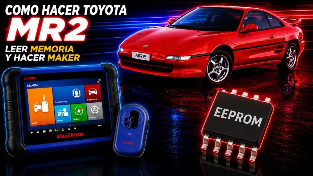 Como hacer Toyota MR2 Hola a todos hoy te muestro como leer una memoria y hacer maker con IM508, disfruta tu video solo para suscriptores