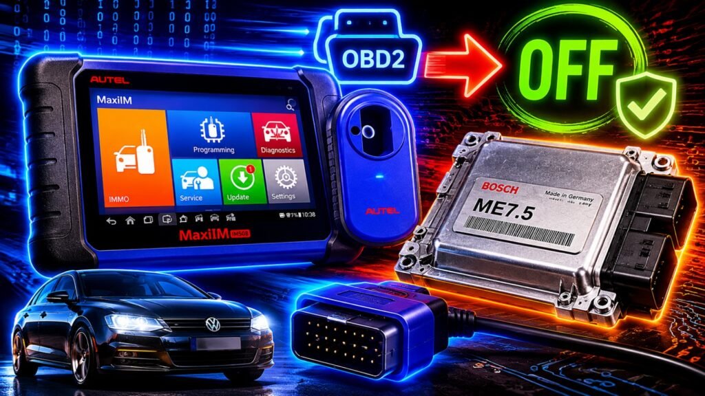 Hacer off por obd2 con im508, ecu ME7.5 Hola bienvenido a un video mas de tu sección de suscriptores espero lo disfrutes