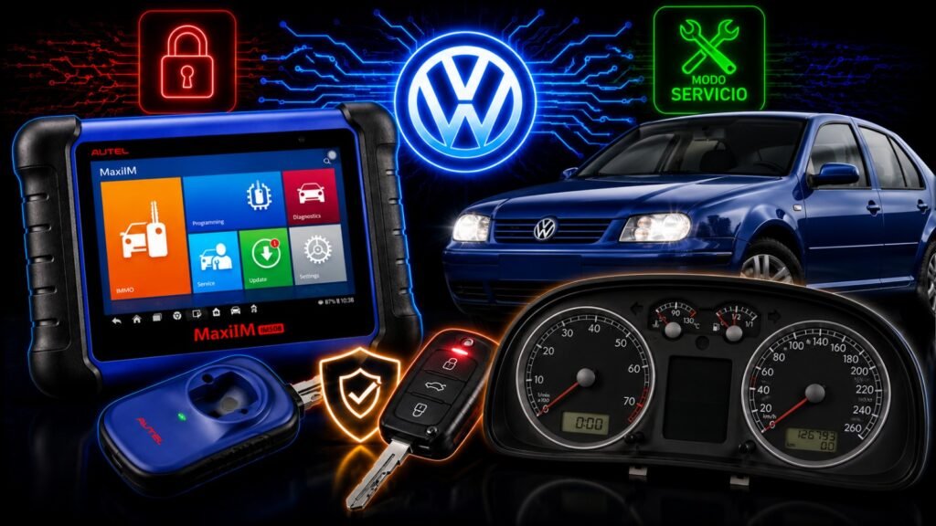Modo servicio en EOS 2008  Hoy te enseño como hacer modo de servicio en sistemas de VW tercera generación con seguridad