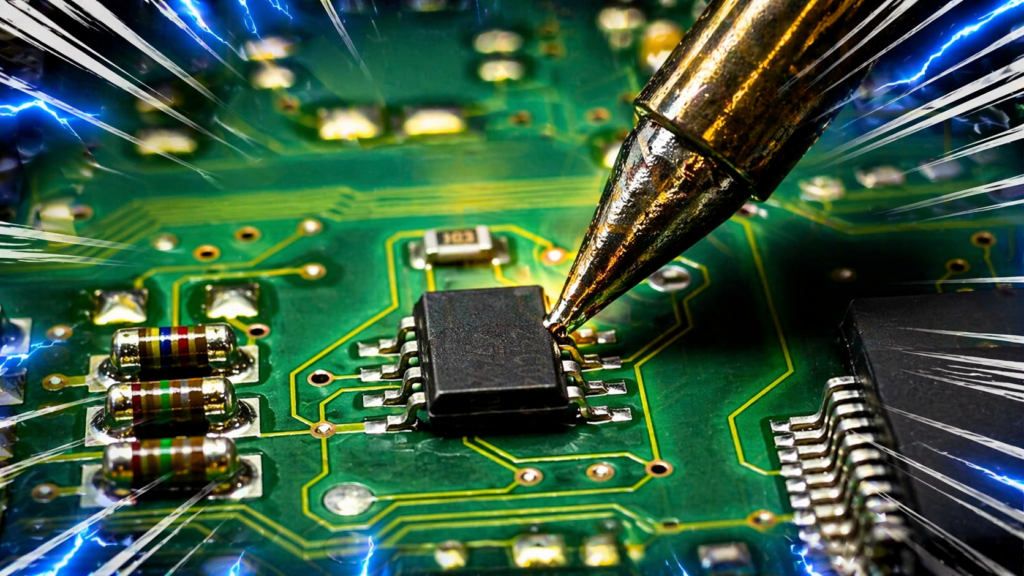 Practica de soldadura con memoria EEPROM