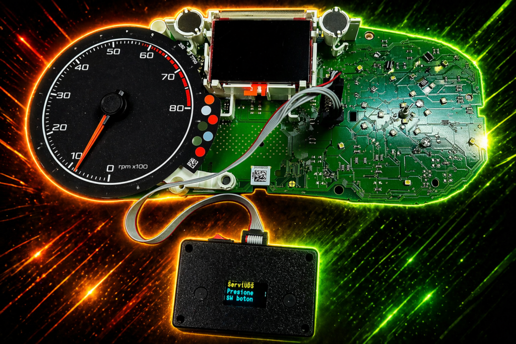 Funcionamiento de el ServiUDS para poner en modo servicio tableros Volkswagen NEC+24C64 con seguridad